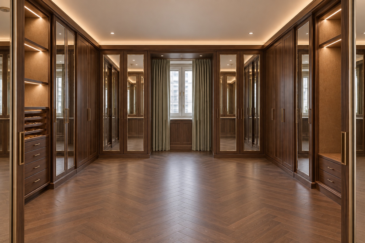 Empty Manhattan dressing room
