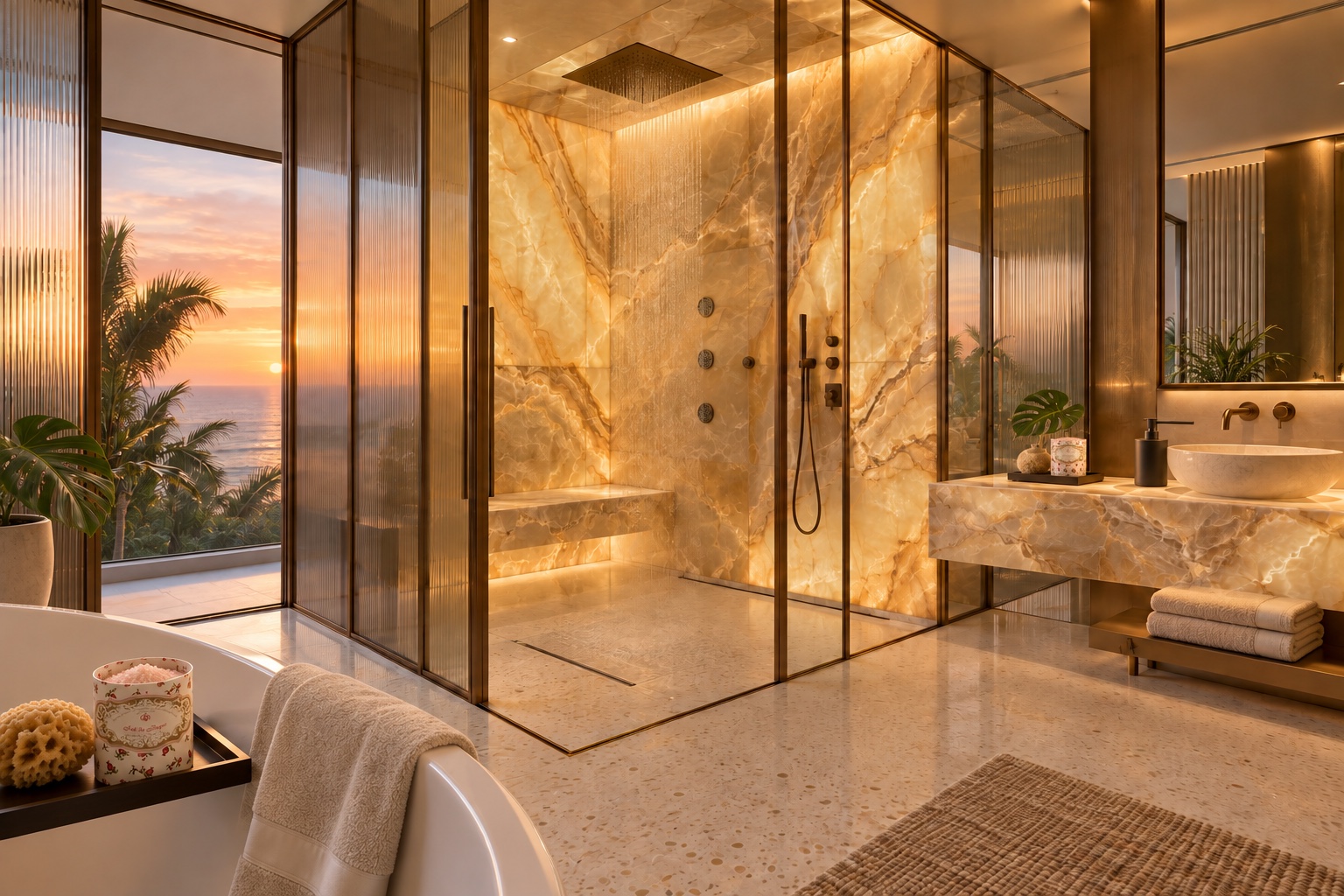 Sun Through Onyx fictional interior design concept by Daniel Montero