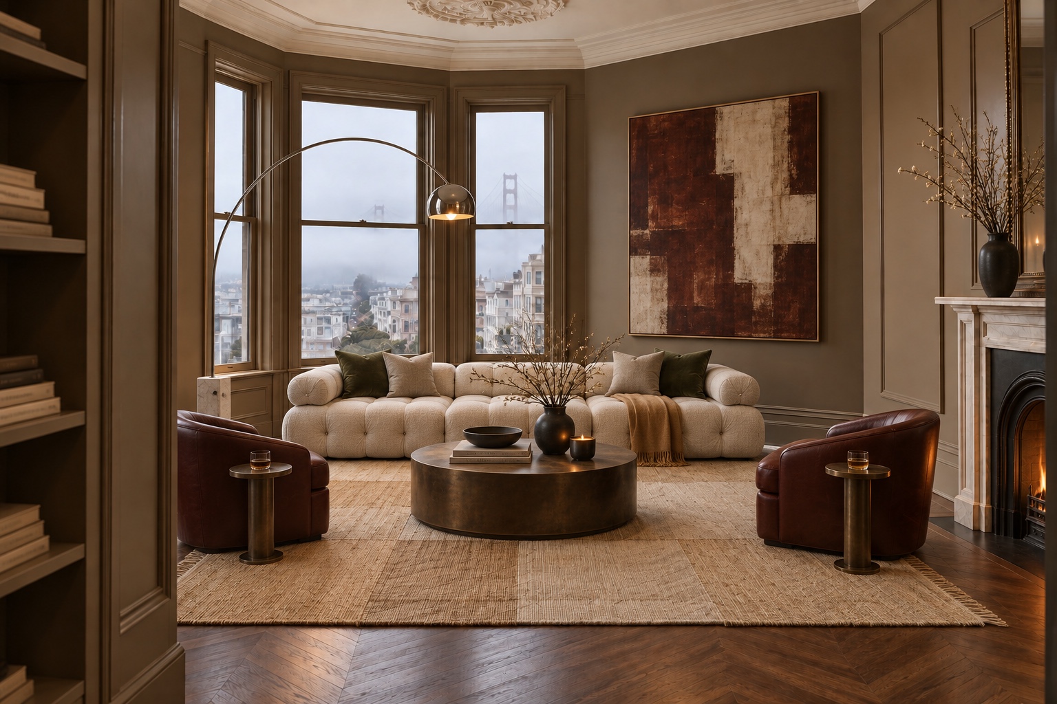 A Salon in the Fog fictional interior design concept by Daniel Montero