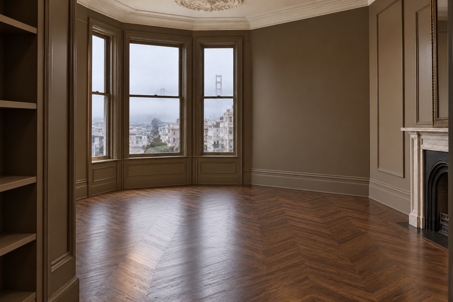 Empty San Francisco salon